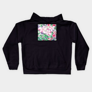 Joyful White Flowers by Jan Marvin Kids Hoodie